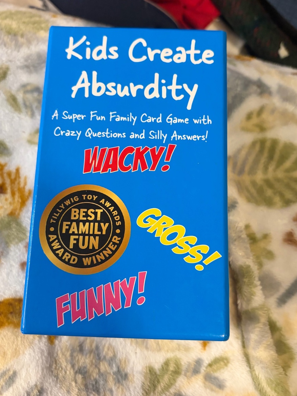 Kids Create Absurdity Blue Family Card Game